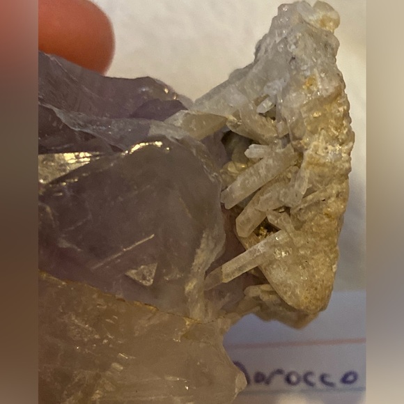 Natural purple fluorite on crystal matrix from Morocco-Updated photos added - Picture 4 of 16